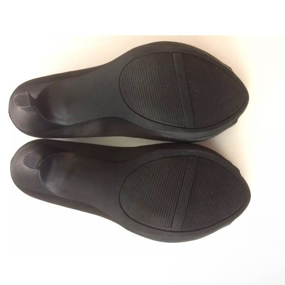 Apt 9 Arden Open Toe Satin Stiletto High Heel Black Beaded Decoration Size 9 - Picture 8 of 12